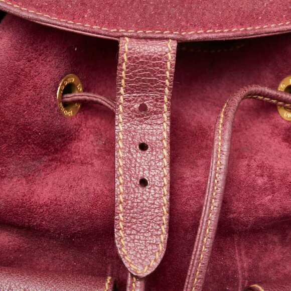 Gucci Bamboo Backpack 003 2058 0016 Purple Suede main image 7
